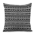 Black And White Egypt Pattern Print Pillow Cover