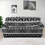 Black And White Egypt Pattern Print Sofa Cover