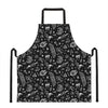 Black And White Egyptian Pattern Print Apron