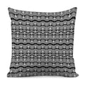 Black And White Ethnic Boho Print Pillow Cover