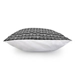 Black And White Ethnic Boho Print Pillow Cover
