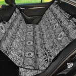 Black And White Ethnic Pattern Print Pet Car Back Seat Cover