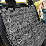 Black And White Ethnic Pattern Print Pet Car Back Seat Cover