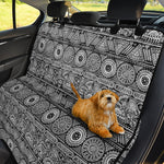 Black And White Ethnic Pattern Print Pet Car Back Seat Cover