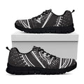 Black And White Eye of Providence Print Black Running Shoes