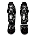 Black And White Eye of Providence Print Muay Thai Shin Guards