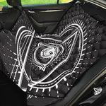 Black And White Eye of Providence Print Pet Car Back Seat Cover