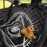 Black And White Eye of Providence Print Pet Car Back Seat Cover