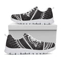 Black And White Eye of Providence Print White Running Shoes