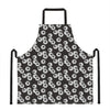 Black And White Eyeball Pattern Print Apron