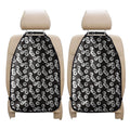 Black And White Eyeball Pattern Print Car Seat Organizers