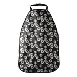 Black And White Eyeball Pattern Print Car Seat Organizers