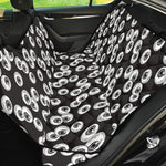 Black And White Eyeball Pattern Print Pet Car Back Seat Cover