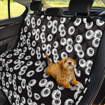 Black And White Eyeball Pattern Print Pet Car Back Seat Cover