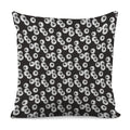 Black And White Eyeball Pattern Print Pillow Cover