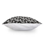 Black And White Eyeball Pattern Print Pillow Cover