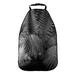 Black And White Fern Leaf Print Car Seat Organizers