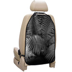 Black And White Fern Leaf Print Car Seat Organizers