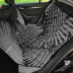 Black And White Fern Leaf Print Pet Car Back Seat Cover