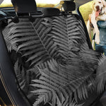 Black And White Fern Leaf Print Pet Car Back Seat Cover