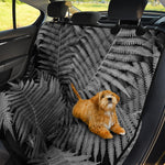 Black And White Fern Leaf Print Pet Car Back Seat Cover