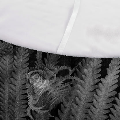 Black And White Fern Leaf Print Sofa Cover