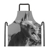 Black And White Funny Donkey Print Apron