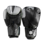 Black And White Funny Donkey Print Boxing Gloves