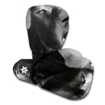 Black And White Funny Donkey Print Boxing Gloves