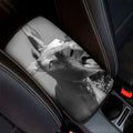Black And White Funny Donkey Print Car Center Console Cover