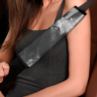 Black And White Funny Donkey Print Car Seat Belt Covers