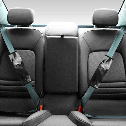 Black And White Funny Donkey Print Car Seat Belt Covers
