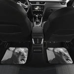 Black And White Funny Donkey Print Front and Back Car Floor Mats