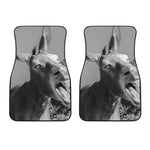 Black And White Funny Donkey Print Front Car Floor Mats