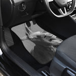 Black And White Funny Donkey Print Front Car Floor Mats