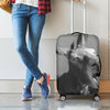 Black And White Funny Donkey Print Luggage Cover