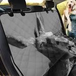 Black And White Funny Donkey Print Pet Car Back Seat Cover