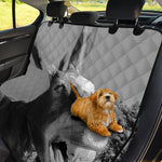 Black And White Funny Donkey Print Pet Car Back Seat Cover