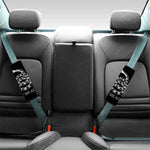 Black And White Gadsden Flag Print Car Seat Belt Covers