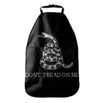 Black And White Gadsden Flag Print Car Seat Organizers