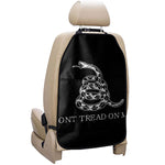 Black And White Gadsden Flag Print Car Seat Organizers
