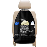 Black And White Gadsden Flag Print Car Seat Organizers
