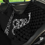 Black And White Gadsden Flag Print Pet Car Back Seat Cover