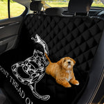 Black And White Gadsden Flag Print Pet Car Back Seat Cover