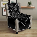 Black And White Gemini Sign Print Armchair Protector