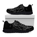 Black And White Gemini Sign Print Black Running Shoes