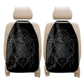 Black And White Gemini Sign Print Car Seat Organizers