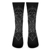 Black And White Gemini Sign Print Crew Socks