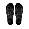 Black And White Gemini Sign Print Flip Flops