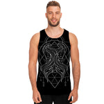 Black And White Gemini Sign Print Men's Tank Top